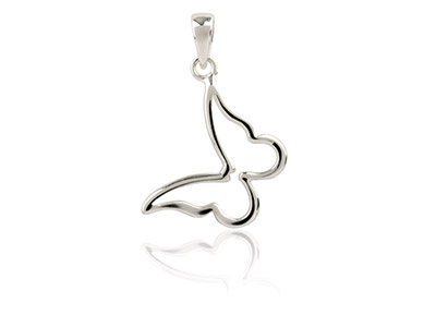 Colgante Mariposa 18 X 13,1mm, Plata 925