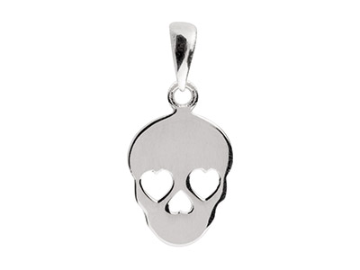 Colgante En Forma De Calavera De Azcar Hecho Con Plata De Ley