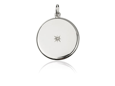 Medalln Para Fotografa U Objetos Preciosos 22mm, Plata 925