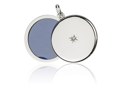 Medallón Para Fotografía U Objetos Preciosos 22 mm, Plata 925 - Imagen Estandar - 2