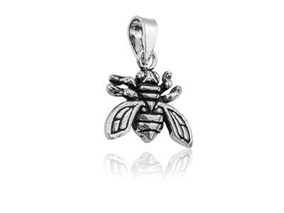 Colgante En Plata De Ley Con Diseño De Abeja - Imagen Estandar - 2