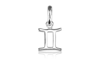 Colgante Con El Signo Del Zodaco, Gminis, Plata 925