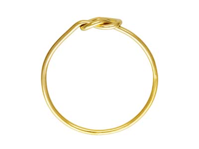 Anillo Nudo En Forma De Corazón, Gold Filled, Tamaño L - Imagen Estandar - 2