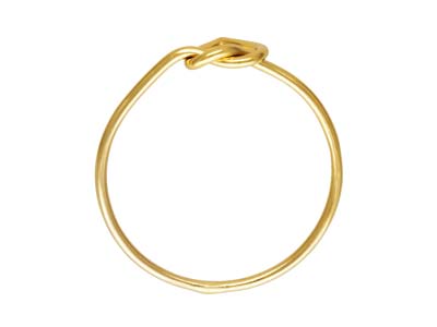 Anillo Nudo En Forma De Corazón, Gold Filled, Tamaño M - Imagen Estandar - 2