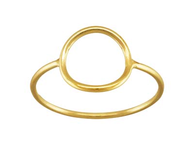 Anillo Con Patrn Circular, Gold Filled, Tamaño M