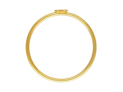 Anillo Apilable Con Motivo De Corazón, De Oro Lleno, Tamaño S - Imagen Estandar - 2