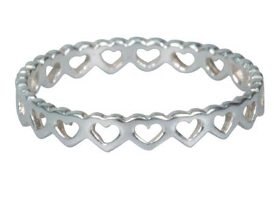 Anillo Con Motivo De Corazn, Plata925, Dedo 5455