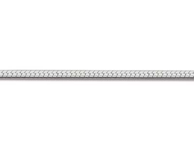Cadena De Serpiente Redonda 1 mm, 60 cm, Plata 925 - Imagen Estandar - 3