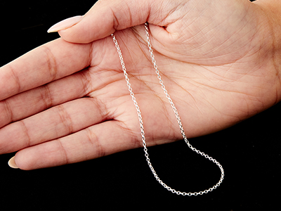 Cadena De Malla Jaseron 1,7 mm, 55 cm, Plata 925 - Imagen Estandar - 6