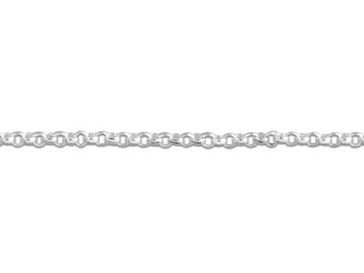 Cadena De Malla Fina Jaseron 1 mm, 45 cm, Plata 925 - Imagen Estandar - 3