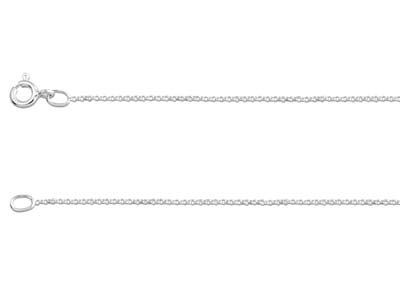Cadena De Malla Fina Jaseron 1 mm, 66 cm, Plata 925 - Imagen Estandar - 1