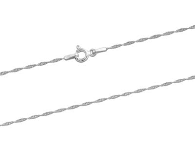 Cadena De Eslabones Gourmette Torcida 1,2 mm, 50 cm, Plata 925 - Imagen Estandar - 2