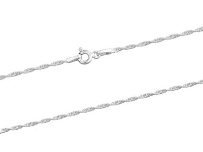 Cadena De Eslabones Retorcida 1,5 mm, 40 cm, Plata 925 - Imagen Estandar - 2