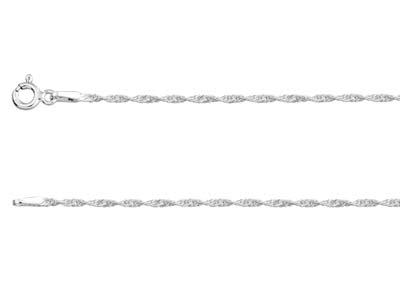 Cadena Gourmette Torcida 1,5mm, 50cm, Plata 925