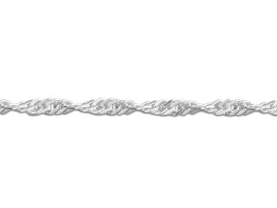 Cadena Gourmette Torcida 1,5 mm, 50 cm, Plata 925 - Imagen Estandar - 3