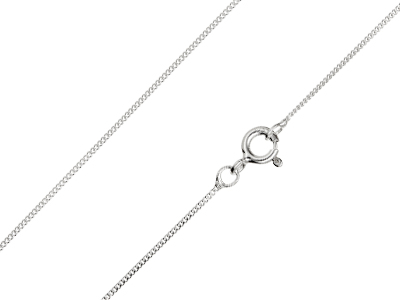 Cadena Gourmette Diamantada, 0,9 mm, 71 cm, Plata 925 - Imagen Estandar - 1