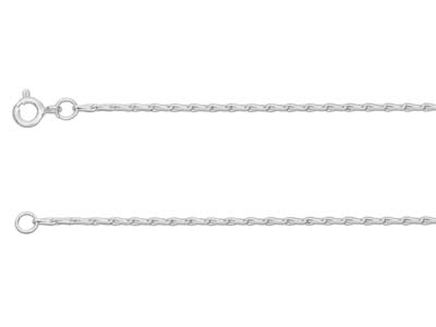 Cadena De Malla Epi 1,56mm, 40cm,plata 925