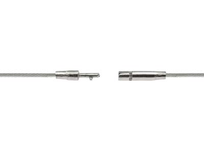 Collar De Cable 1,5 Mm, 45 Cm, Plata 925 - Imagen Estandar - 2