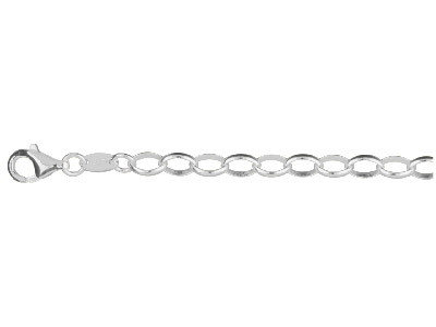 Pulsera De Malla Jaseron 5,10mm, 19cm, Plata 925