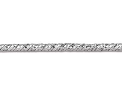 Cadena De Malla De Serpiente De Corte Diamante De Moda, 1,5 mm, 50 cm,plata 925 De Contraste - Imagen Estandar - 3