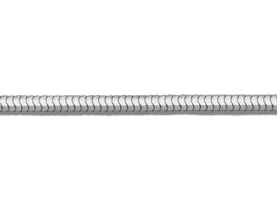 Cadena De Malla De Serpiente Diamantada, 1,6 mm, 40 cm, Plata 925 - Imagen Estandar - 3