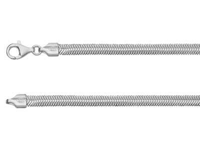 Cadena Malla Serpiente Plana 4,2 X 1,8 mm, 40 cm, Plata 925 MM - Imagen Estandar - 1