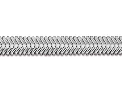 Cadena Malla Serpiente Plana 4,2 X 1,8 mm, 45 cm, Plata 925 MM - Imagen Estandar - 3