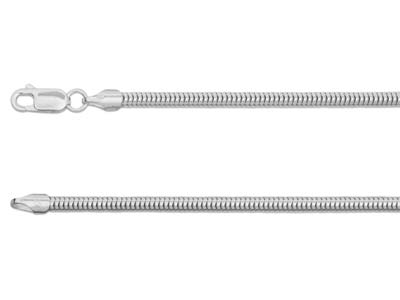 Pulsera De Cadena De Serpiente 3mm, 18cm, Plata 925