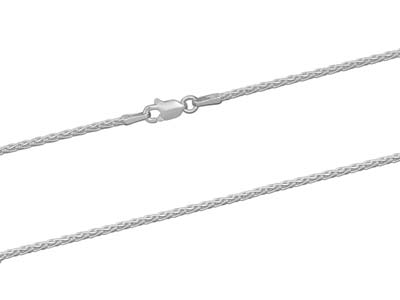Cadena De Malla Palmier Diamantada 1,5 mm, 50 cm, Plata 925 Británico - Imagen Estandar - 2
