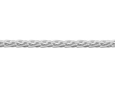 Cadena De Malla Palmier Diamantada 1,5 mm, 50 cm, Plata 925 Británico - Imagen Estandar - 3