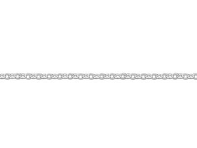 Cadena De Malla Forzada Diamantada 0,90 mm, 45-50 cm, Plata 925 - Imagen Estandar - 3