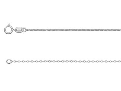 Cadena For\at 1,3 mm, 60 cm, Plata 925 - Imagen Estandar - 1
