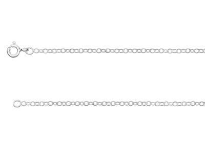 Cadena De Eslabones For\at 1,7 mm, 71 cm, Plata 925 - Imagen Estandar - 1