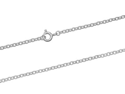 Cadena De Eslabones For\at 1,9 mm, 45 cm, Plata 925 - Imagen Estandar - 2