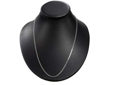 Cadena De Eslabones For\at Diamantada 1,5 mm, 60 cm, Plata 925 - Imagen Estandar - 5