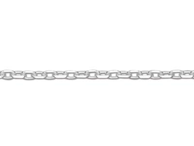 Cadena De Eslabones For\at Diamantada 1,5 mm, 66 cm, Plata 925 - Imagen Estandar - 3