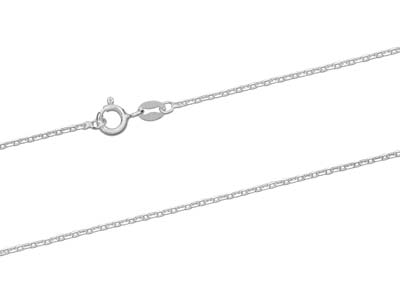 Cadena De Eslabones For\at Diamantada 1,5 mm, 71 cm, Plata 925 - Imagen Estandar - 2