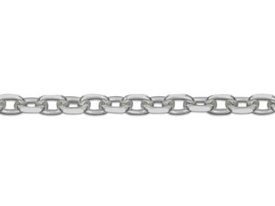 Cadena De Malla Jaseron Diamantada Cuadrada, 1,9 mm, 45 cm, Plata 925 Contraste Británico - Imagen Estandar - 3