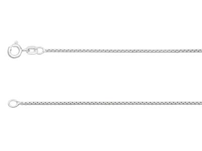 Cadena De Malla Veneciana 1,3mm, 45cm, Plata 925 Con Tratamiento Antideslustre
