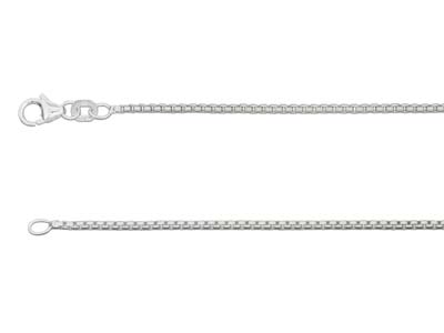 Cadena De Malla Veneciana 1,6mm, 50cm, Plata 925 Con Tratamiento Antideslustre