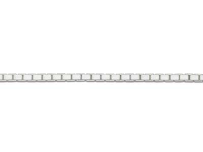 Cadena Con Acabado De Espejo De Malla Cuadrada 0,94 mm, 40 cm, Plata 925 - Imagen Estandar - 3