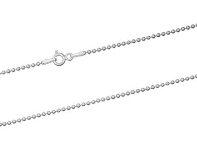 Cadena De Bolas 1,5 mm, 40 cm, Plata 925 - Imagen Estandar - 2