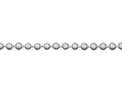 Cadena De Bolitas 1,5 mm, 45 cm, Plata 925 - Imagen Estandar - 3