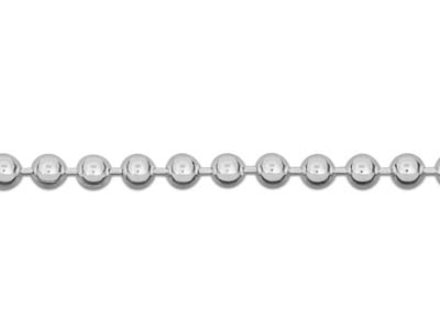 Cadena De Bolitas De 2 mm, 45 cm, Plata 925 - Imagen Estandar - 3