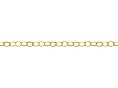 Cadena De Malla Jaseron 3mm, Gold Filled