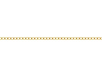 Cadena De Eslabones Forat Martillados De 1,75mm, Gold Filled