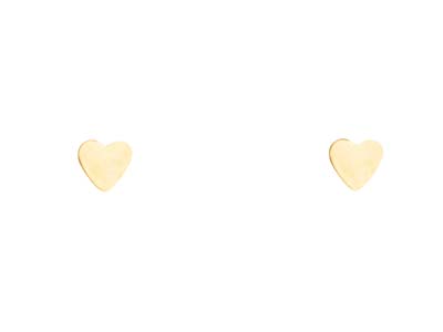 Pendientes Corazn 3,50mm, Chapados En Oro