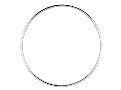 Pulsera Brazalete 3,5 mm, 65 mm, Plata 925 - Imagen Estandar - 2