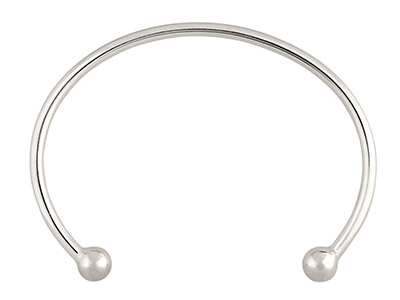 Brazalete Infantil Jonc Abierto 2,3 mm, 49 mm, Plata 925 - Imagen Estandar - 2