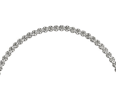 Pulsera Tennis Con Circonitas Transparentes, 24 cm, Plata 925 Cm - Imagen Estandar - 3